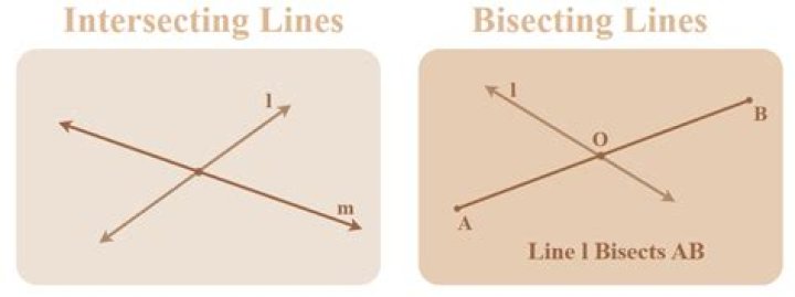 Are bisecting and intersecting the same?