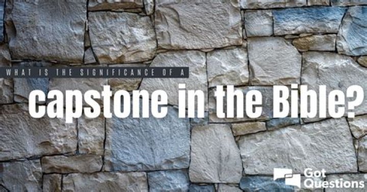 Are capstone and cornerstone the same thing?