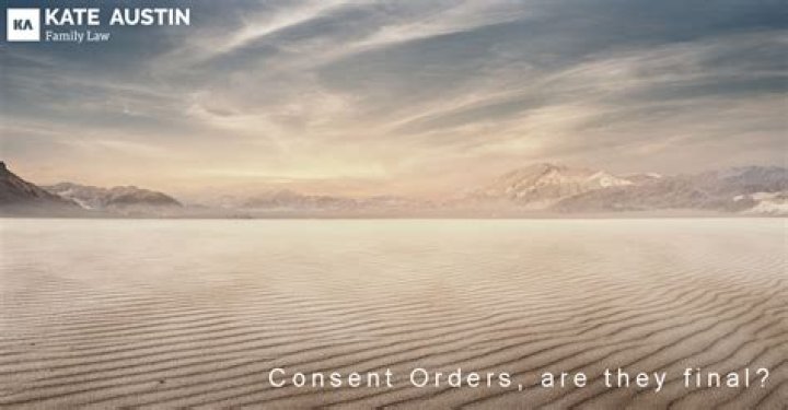 Are consent orders final?