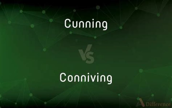 Are cunning and conniving the same thing?