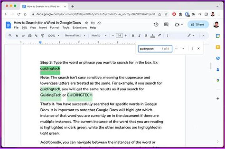Are google docs searchable?