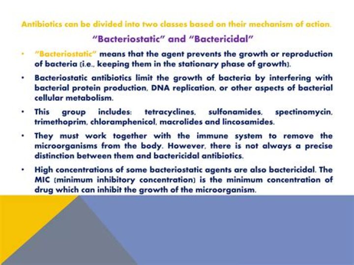 Are macrolides bacteriostatic or bactericidal?