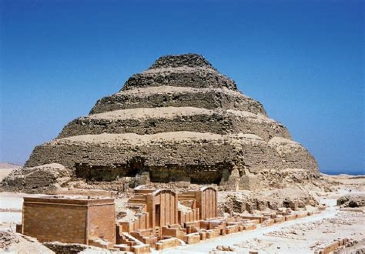 Are mastaba and pyramid?