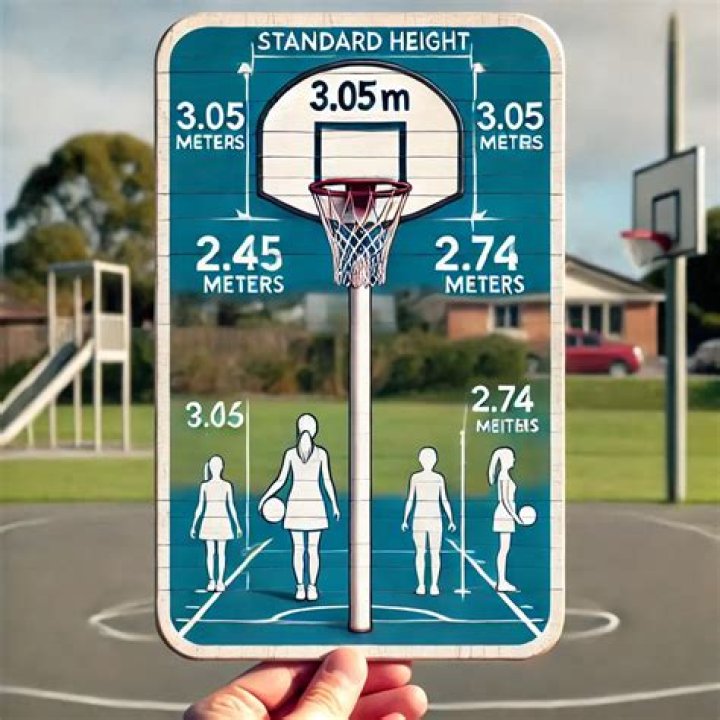 Are netball and basketball hoops the same height?