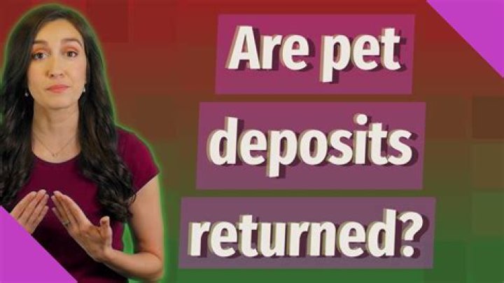 Are pet deposits refundable?