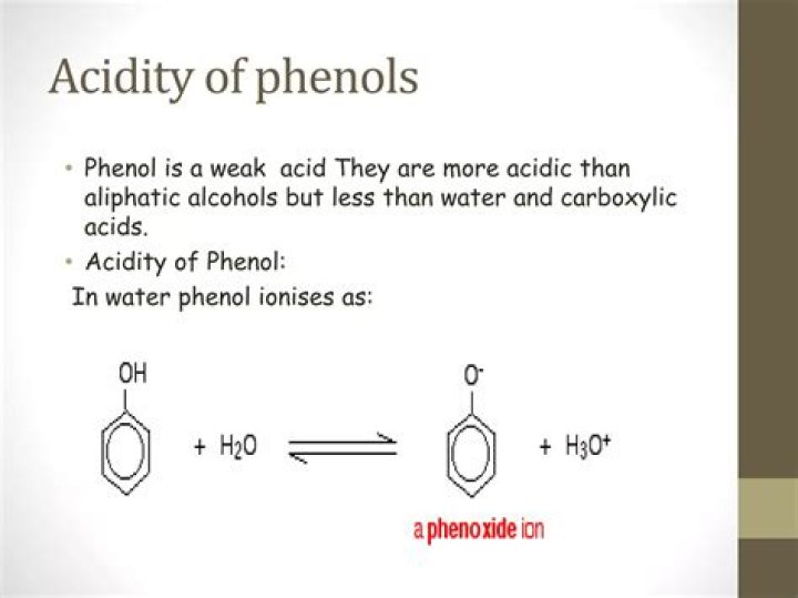 Are phenol weak acid?