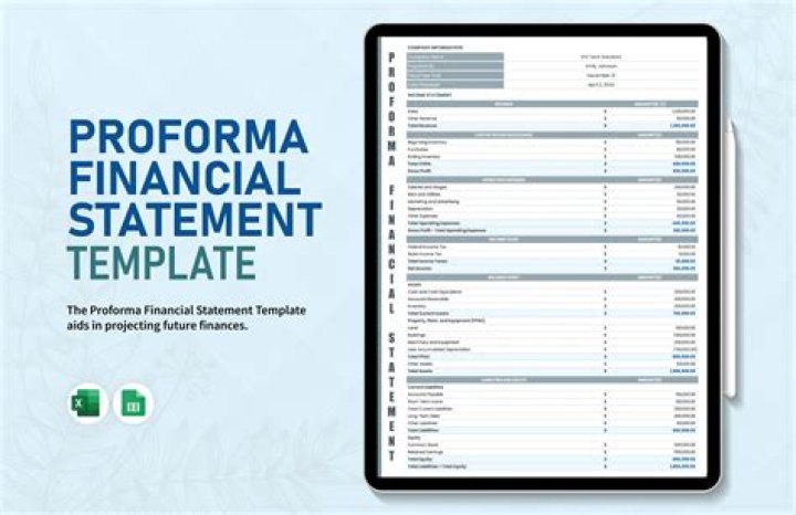 Are pro forma financial statement?