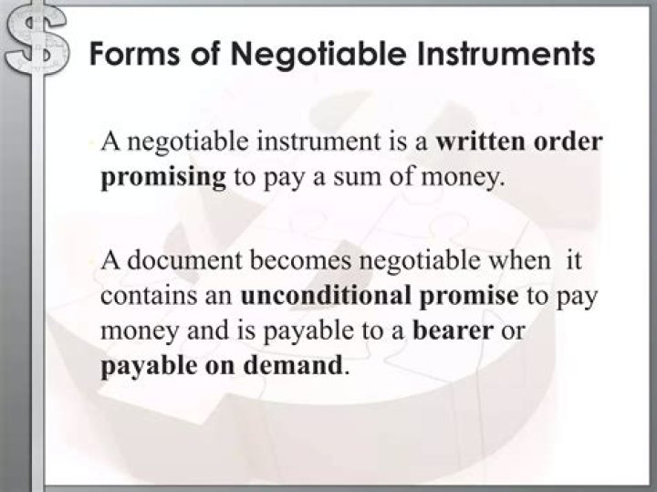 Are promissory notes negotiable instruments?