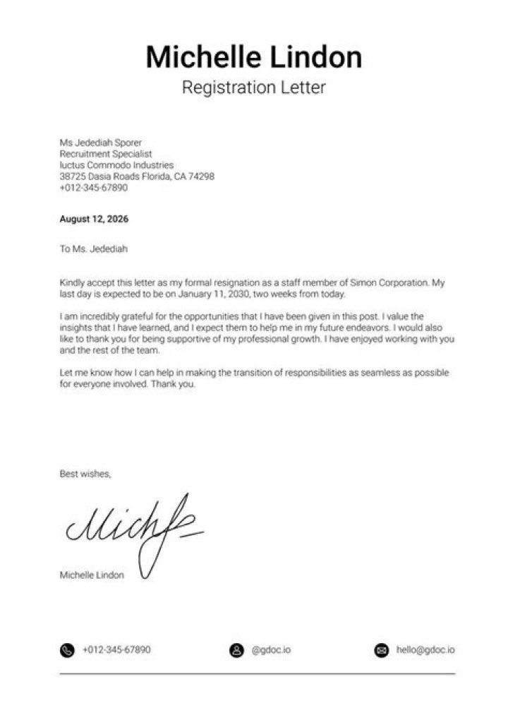 Are resignation letters necessary?