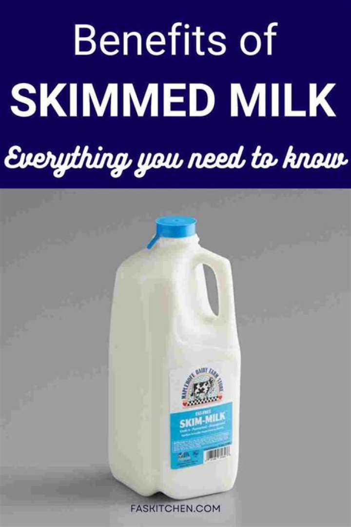 Are skimmed milk good?