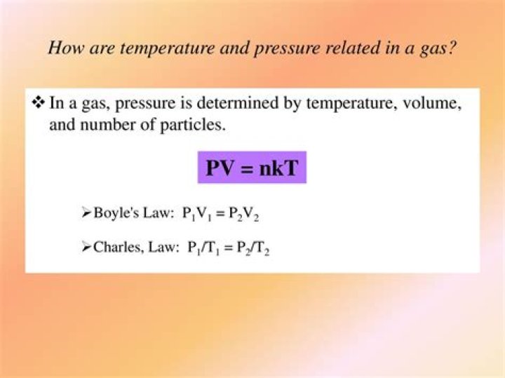 Are temperature and pressure related?