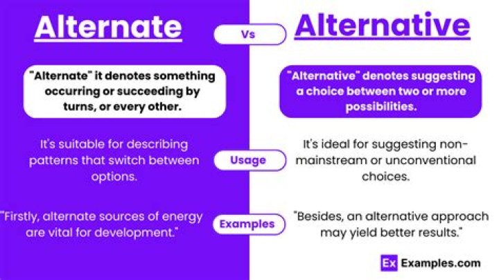 At does alternative mean?