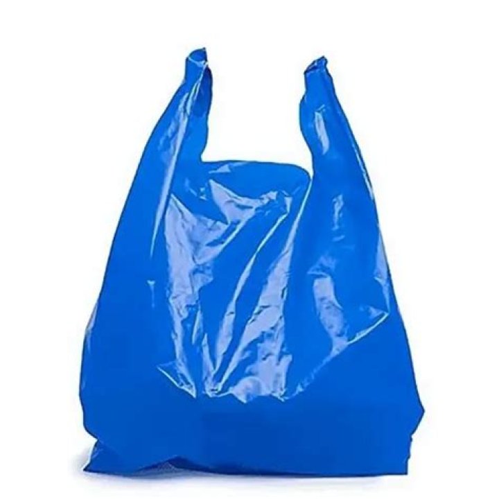 By by plastic bags?