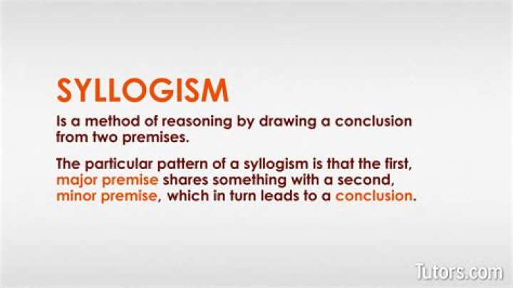 By syllogism we mean?
