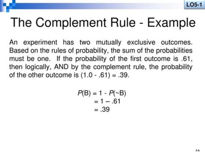 By the complement rule?