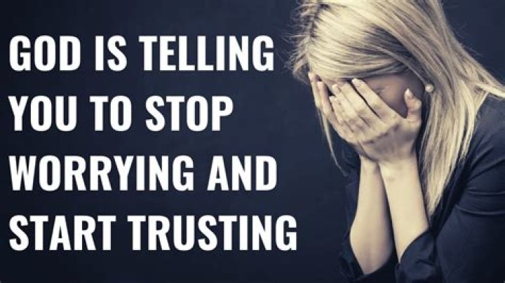By worrying bible verse?
