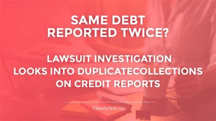 Can a debt be reported twice?
