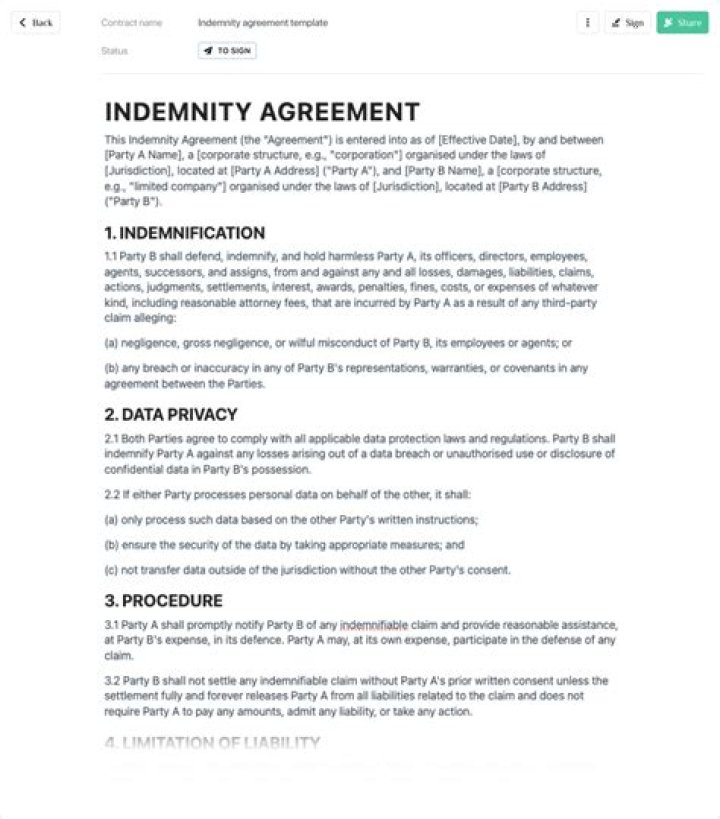 Can a governmental entity indemnify?