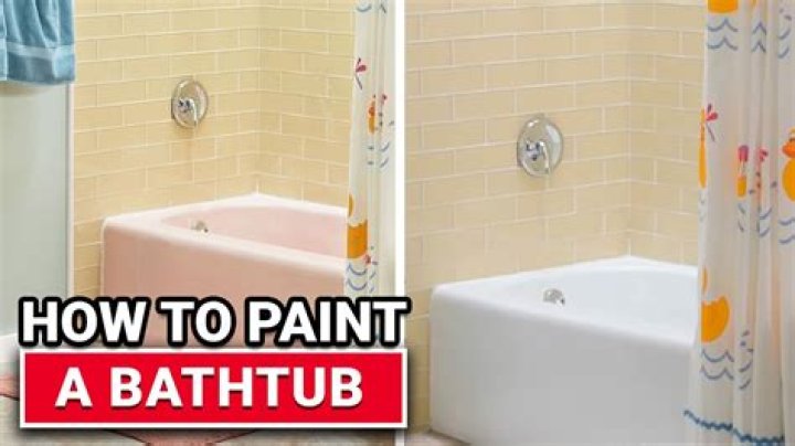 Can bathtubs be painted?