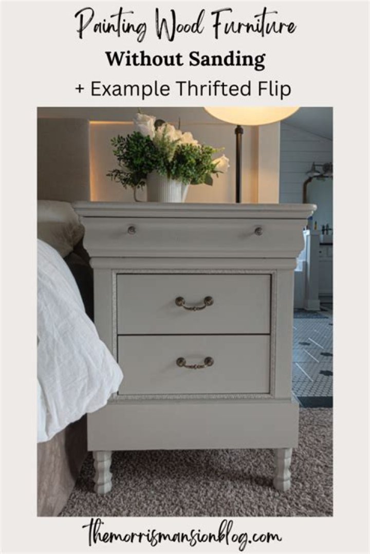 Can furniture be painted without sanding?