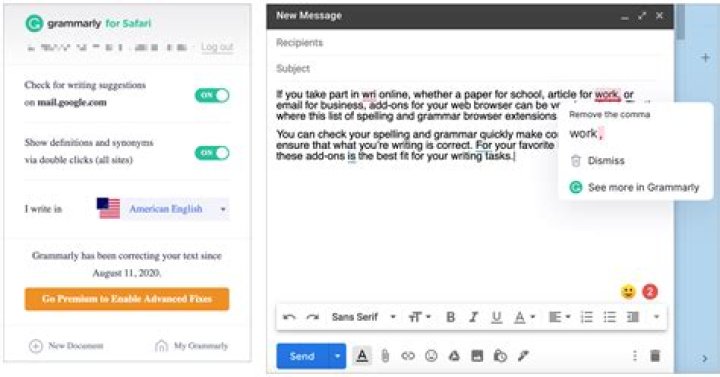 Can grammarly be used in outlook?