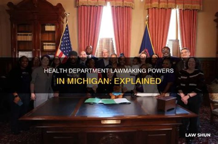 Can health department make laws?