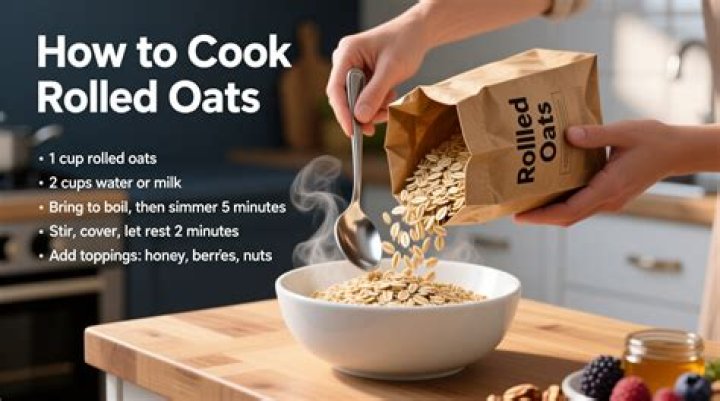 Can i cook rolled oats with hot water?