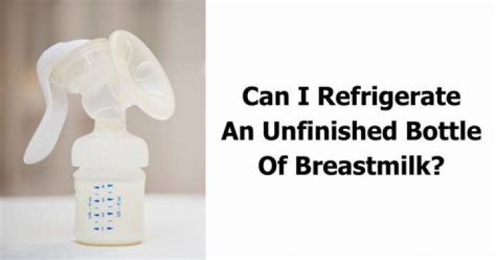 Can i refrigerate scalded breast milk?