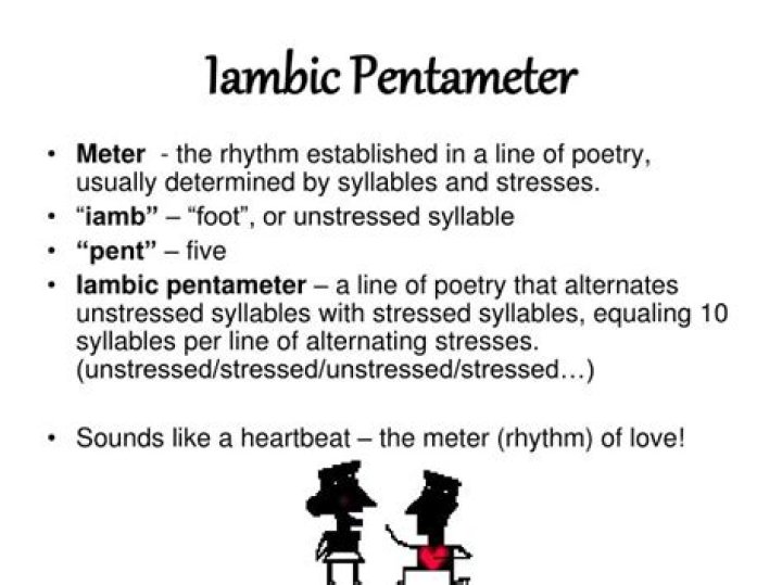 Can iambic pentameter have rhyme?