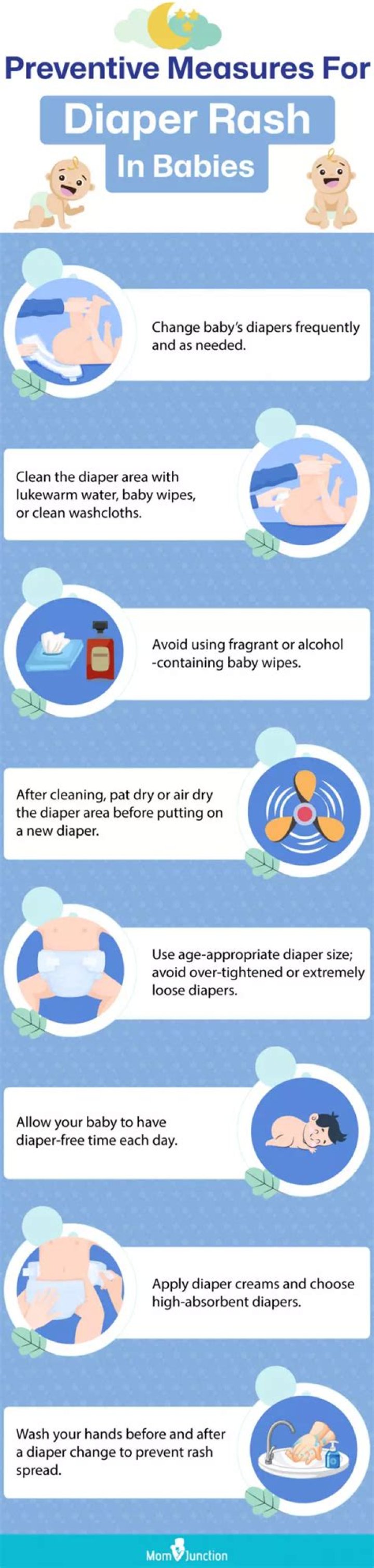 Can immunizations cause diaper rash?