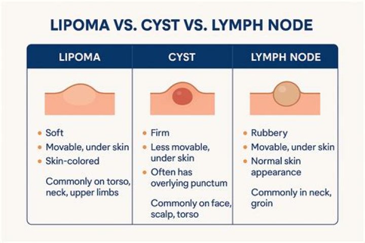Can lipomas be hard and immovable?