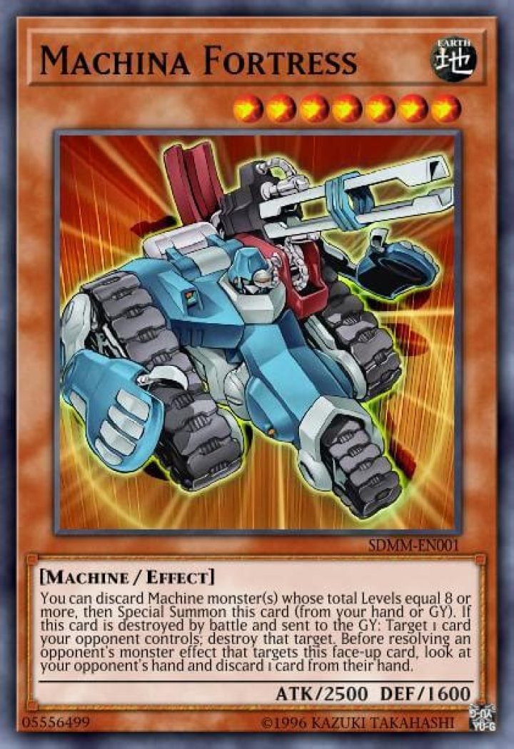 Can machina fortress discard itself?