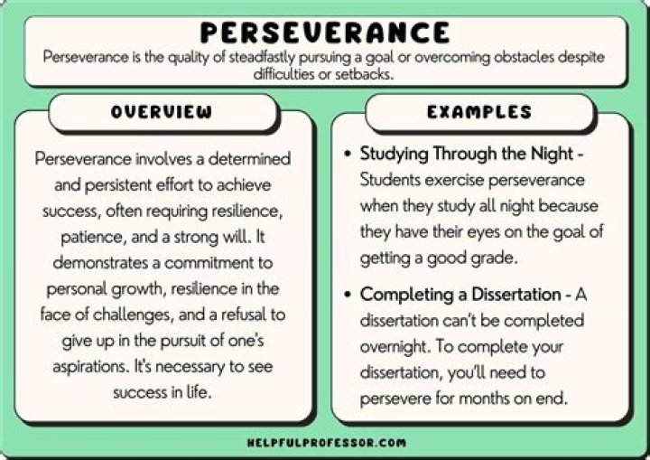 Can persevering be an adjective?