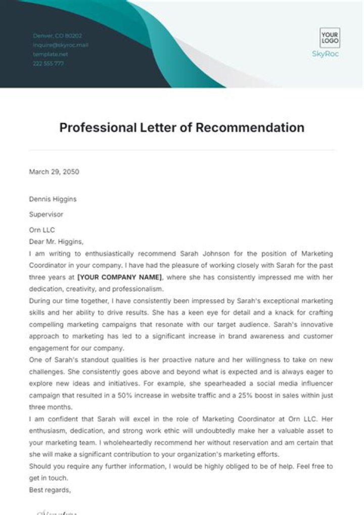Can recommendation letters be sent by email?