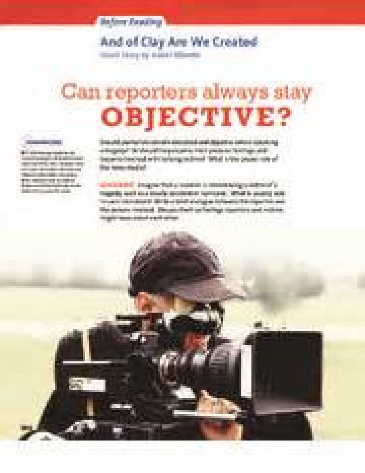 Can reporters always stay objective?