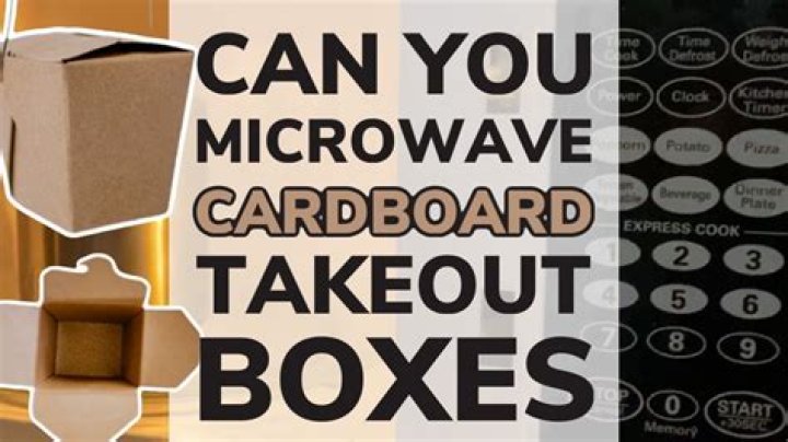 Can takeout boxes be microwaved?