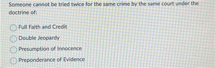 Can you be tried twice for the same crime with new evidence?