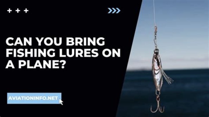 Can you bring fishing lures on a plane?
