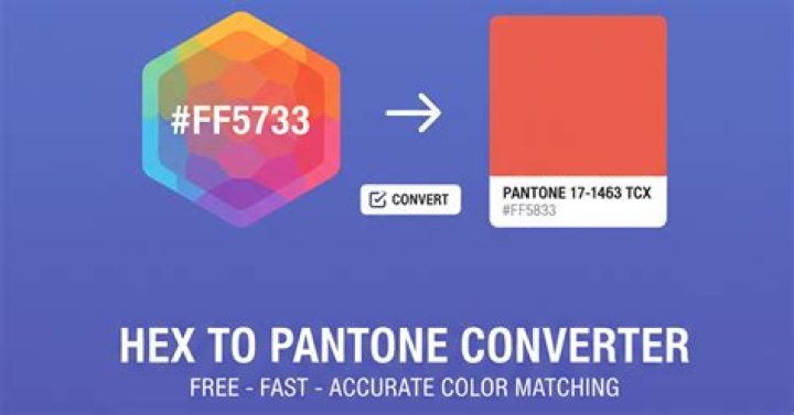 Can you convert hex to pantone?