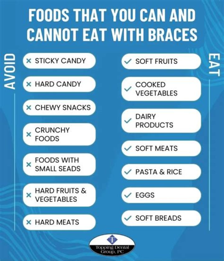 Can you eat crunchy food with braces?