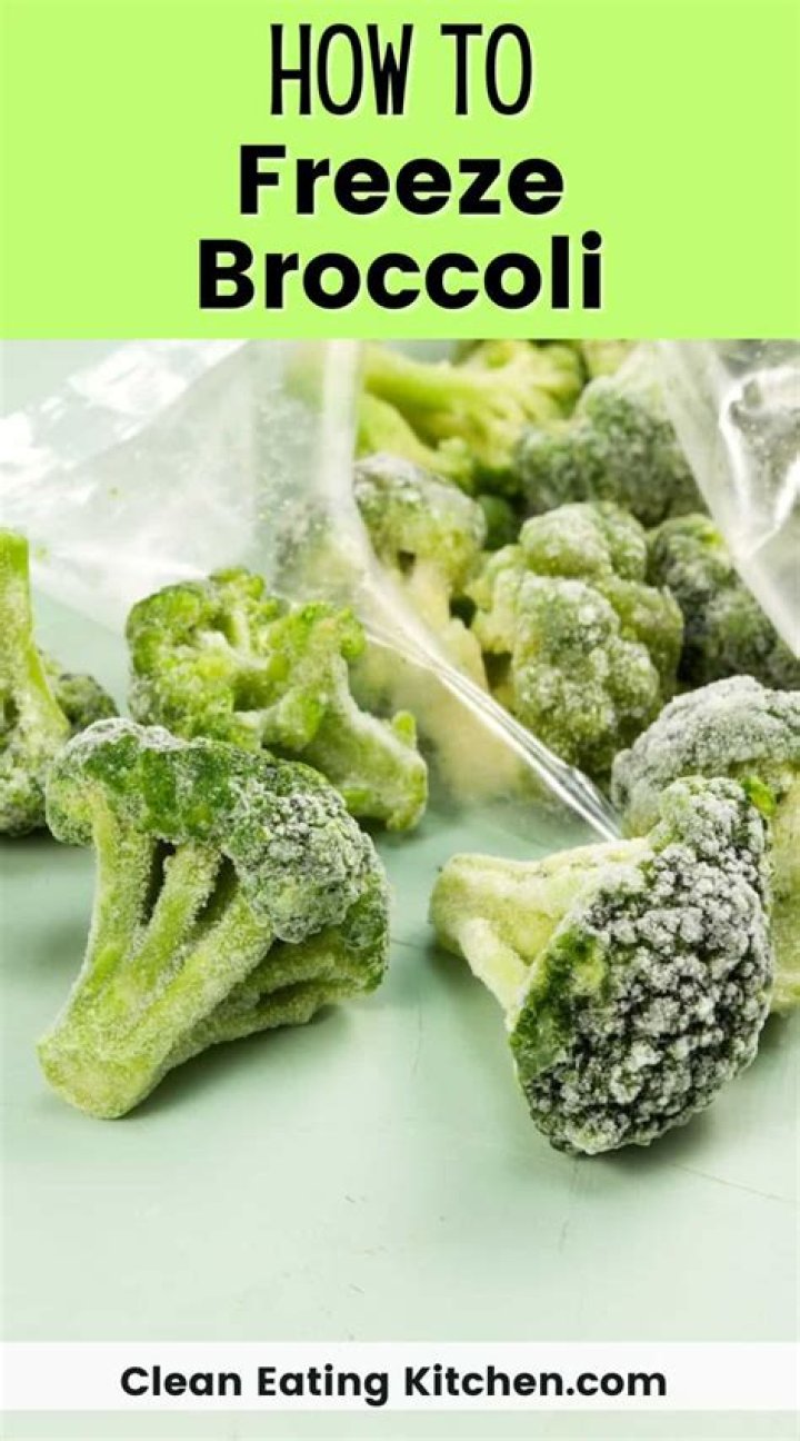 Can you freeze fresh broccoli florets?