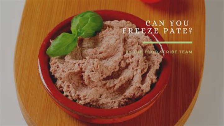 Can you freeze pate?