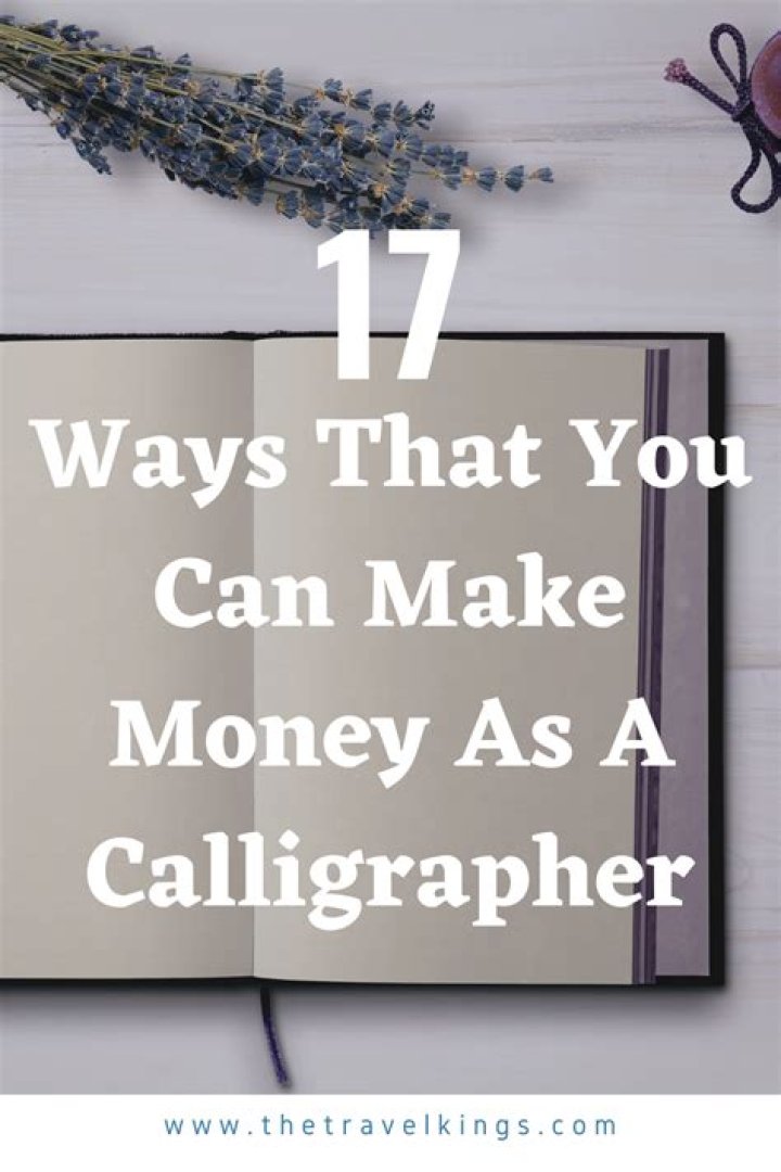 Can you make money as a calligrapher?