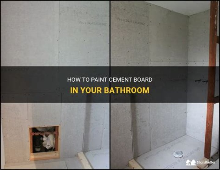 Can you paint cement board?