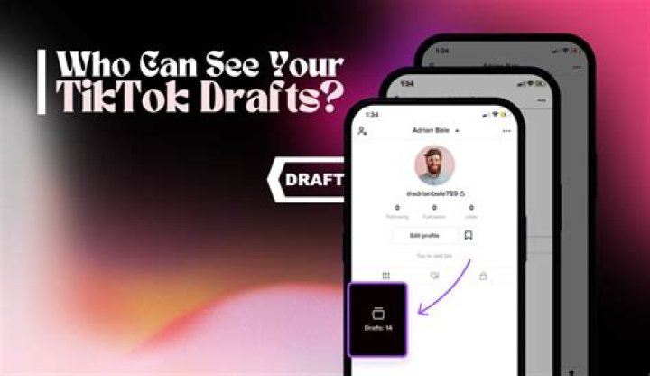 Can your drafts get leaked on tiktok?