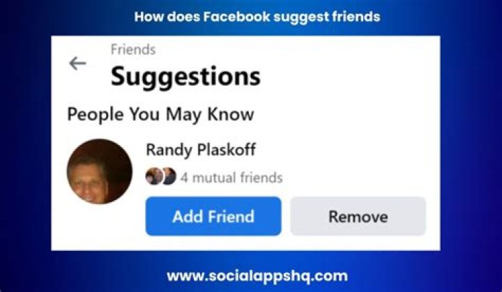 Can't suggest friends on facebook?