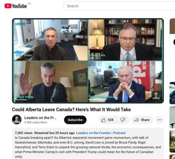 Could alberta leave canada?