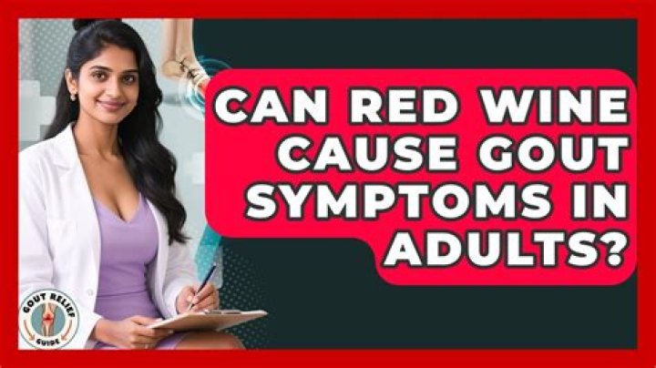 Could red wine cause gout?