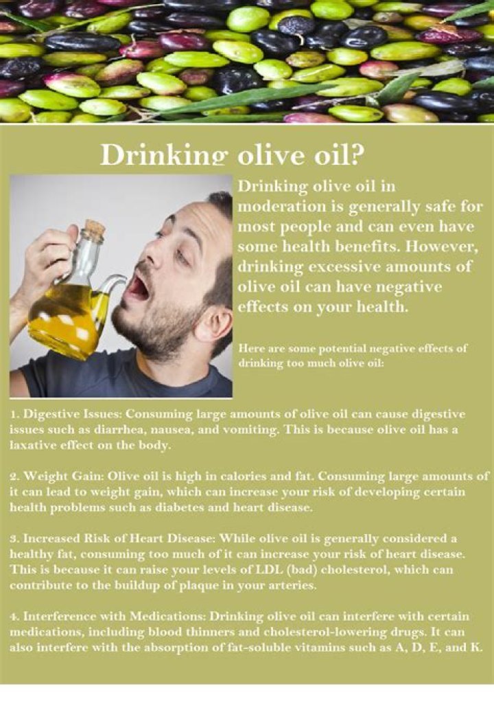 Could you drink olive oil?