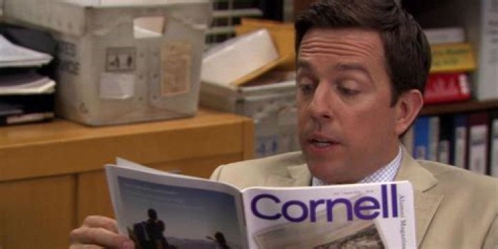 Did andy bernard actually go to cornell?